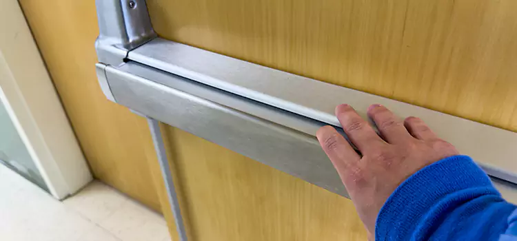 Installing a Push Bar on a Door Roseville