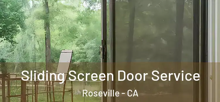  Sliding Screen Door Service Roseville - CA